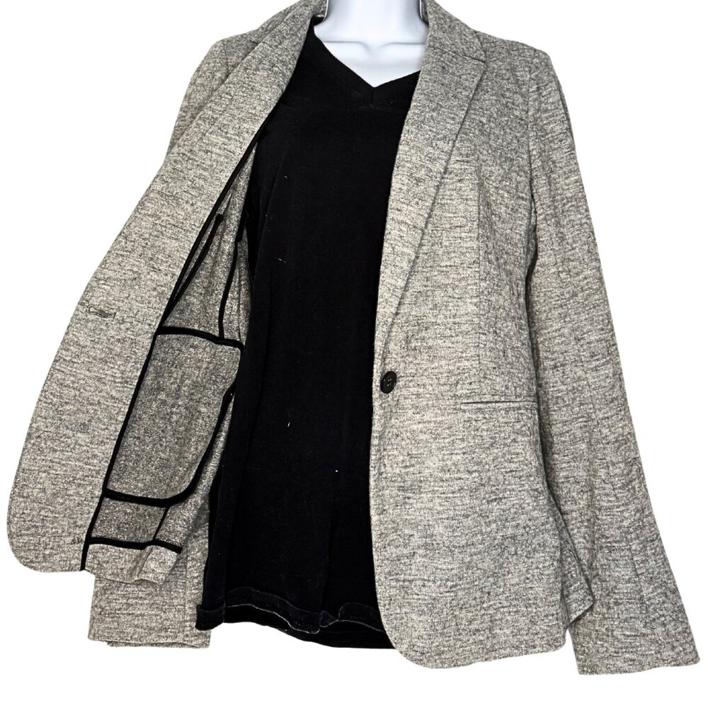Banana Republic Gray Blazer, Wool Blend Classic, Tailored Jacket Sz: 6